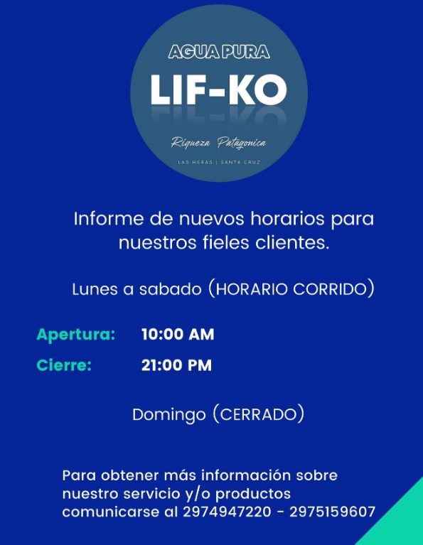 AGUA PURA LIF-KO (Riqueza Patagónica)